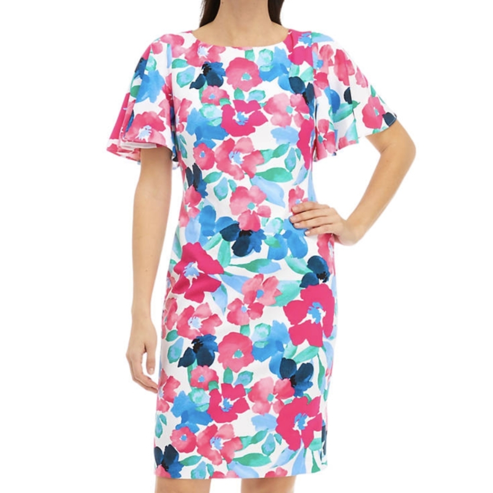 Kasper Sheath Midi floral dress